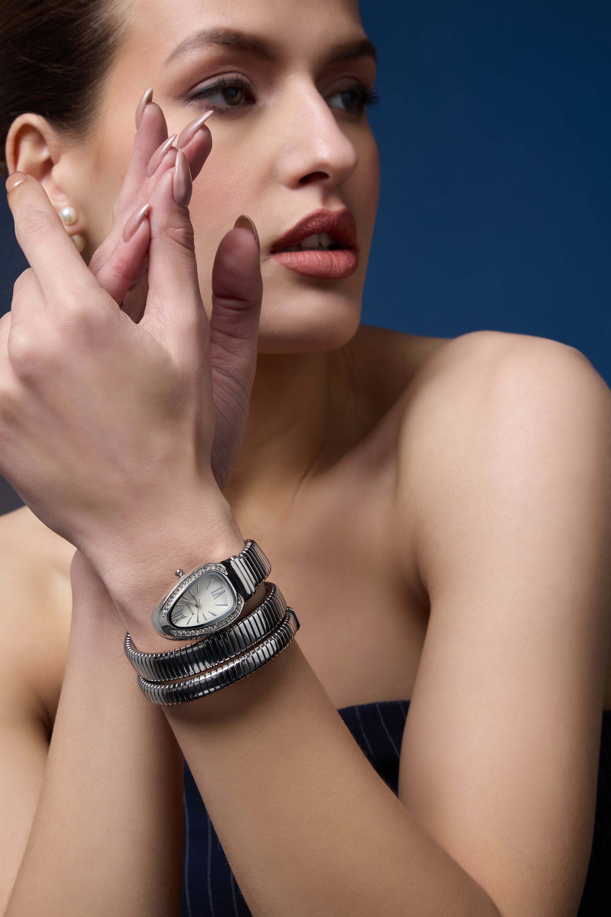 Le Serpent | Silver Serpenti Watch