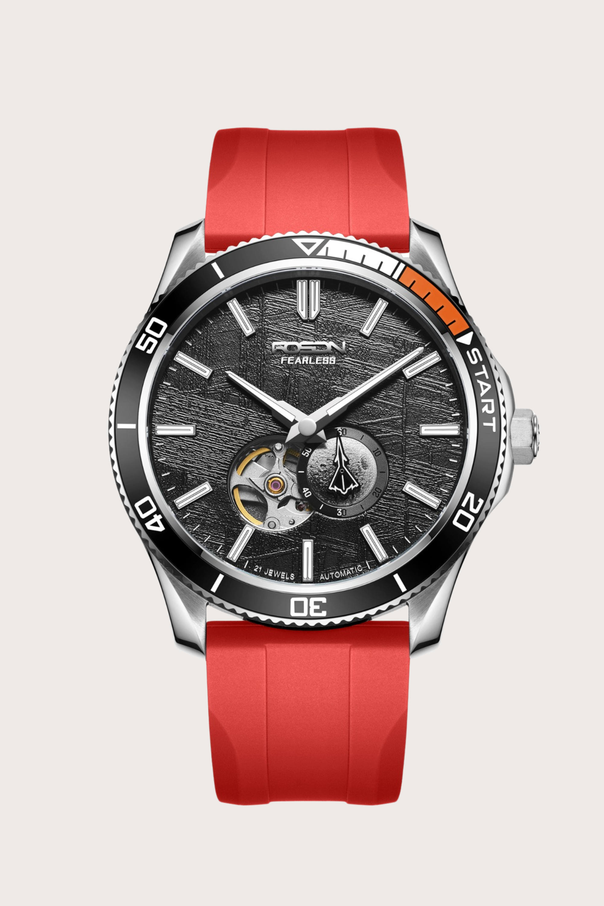 Zivanche Swiss | ROSDN G2221 Red Automatic Mechanical Watch