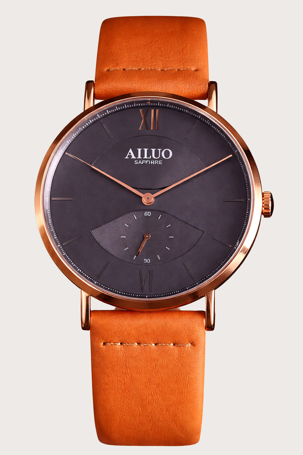 Amber Noir | Ailuo Orange Copper Mechanical Watch