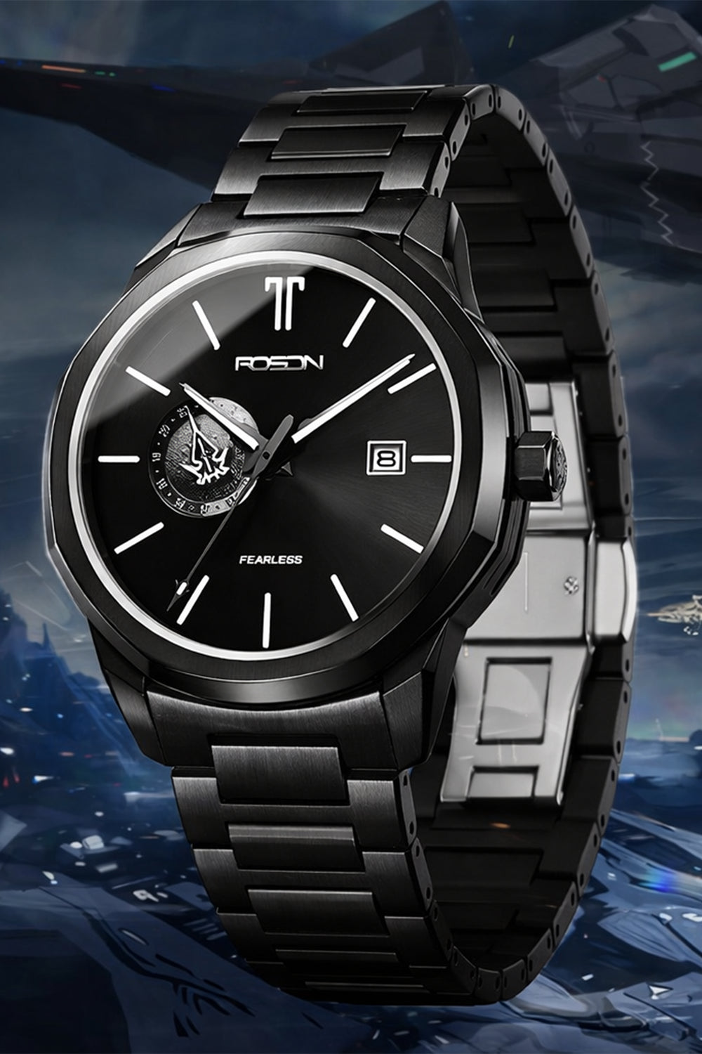 Zivanche Swiss | ROSDN G2217 Black Automatic Mechanical Watch