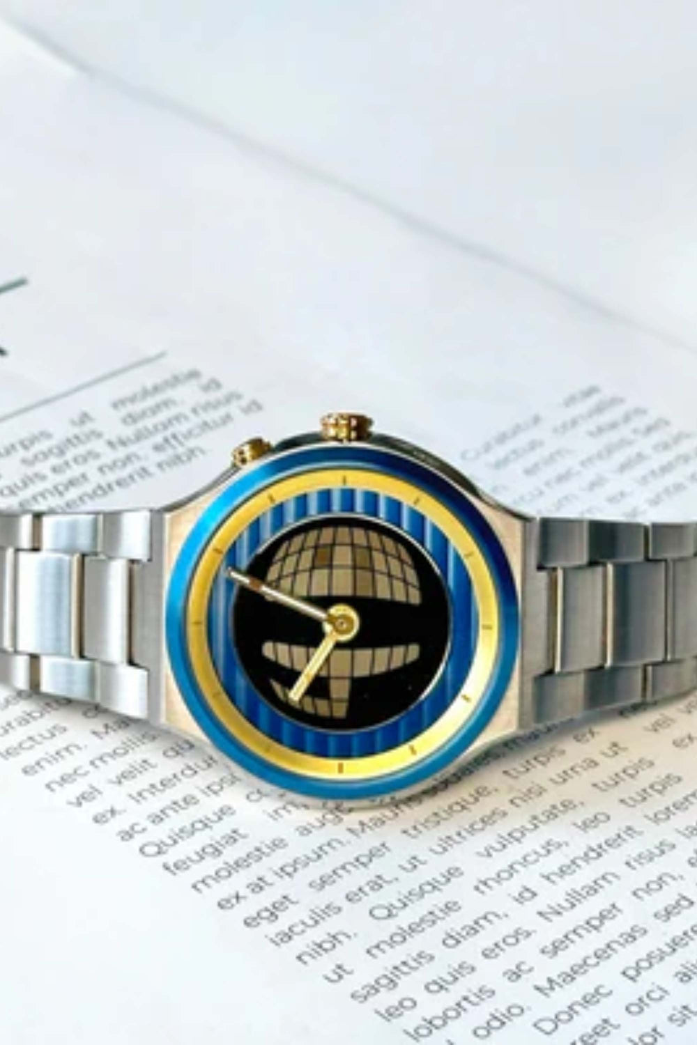 Spin Dial | Silver Blue Automatic Watch