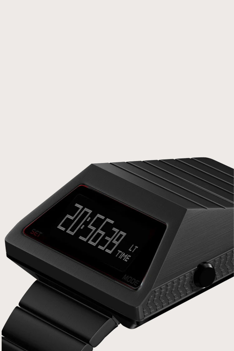 Armored Tank | Metallic Black Digital Watch