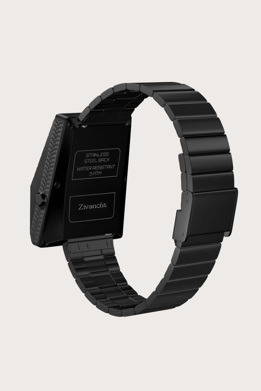 Armored Tank | Metallic Black Digital Watch
