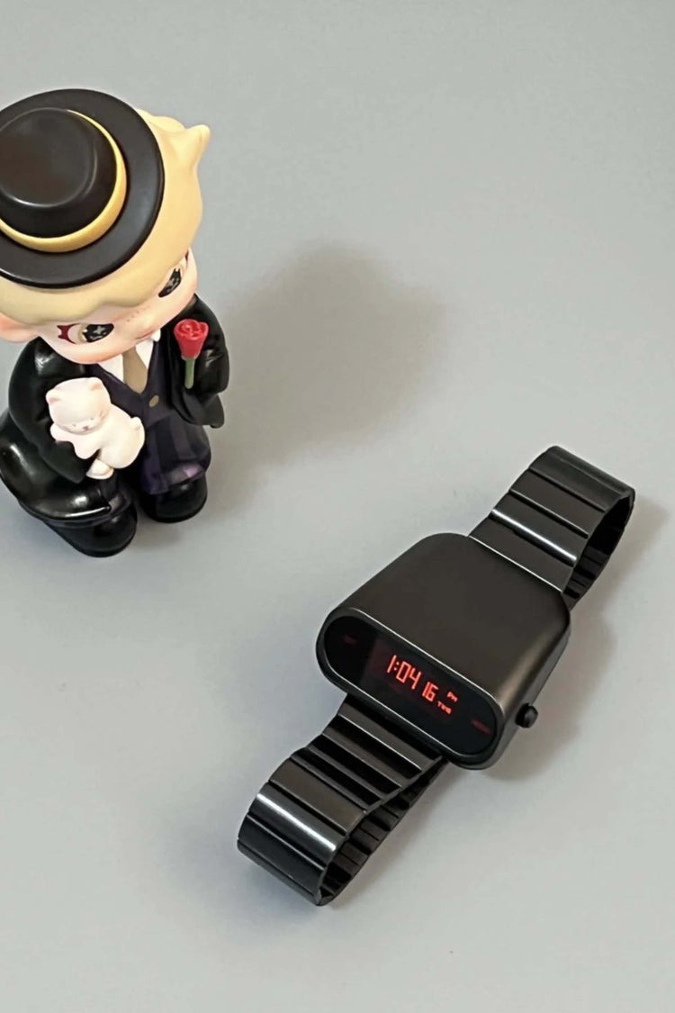Gladiator | Metallic Black Digital Watch