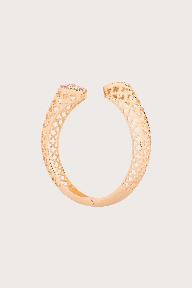 Gilded Spectrum | Diamond Braided Bracelet