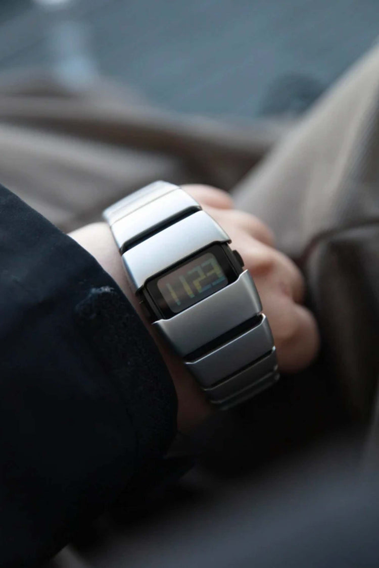 Turbo | Metallic Silver Digital Watch - (ZIVRETBMTSLVDIG0029)