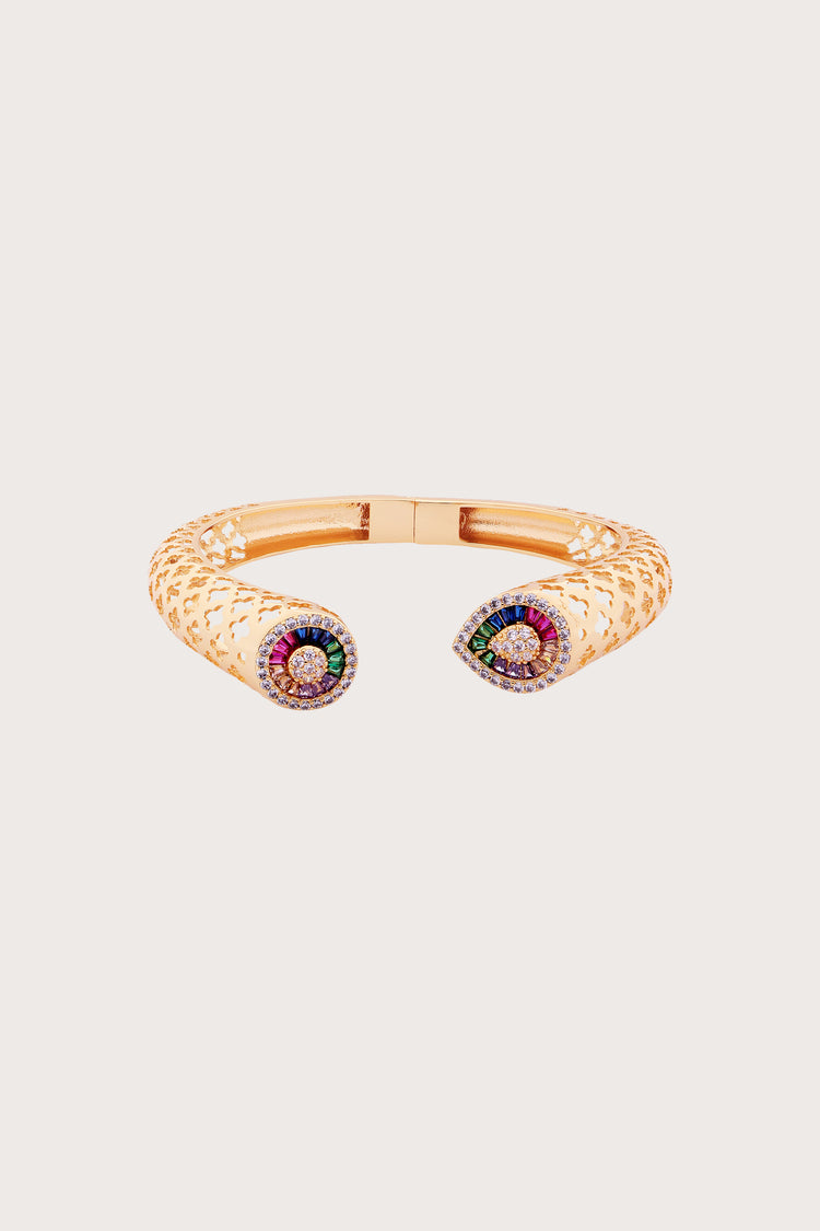 Gilded Spectrum | Diamond Braided Bracelet