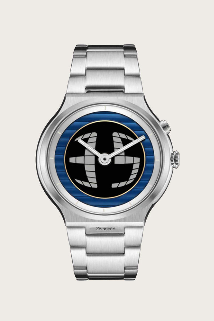 Spin Dial | Silver Black Automatic Watch