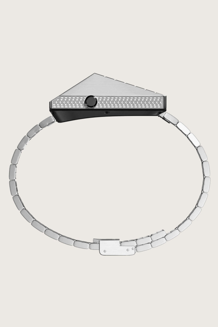 Armored Tank | Metallic Silver Digital Watch