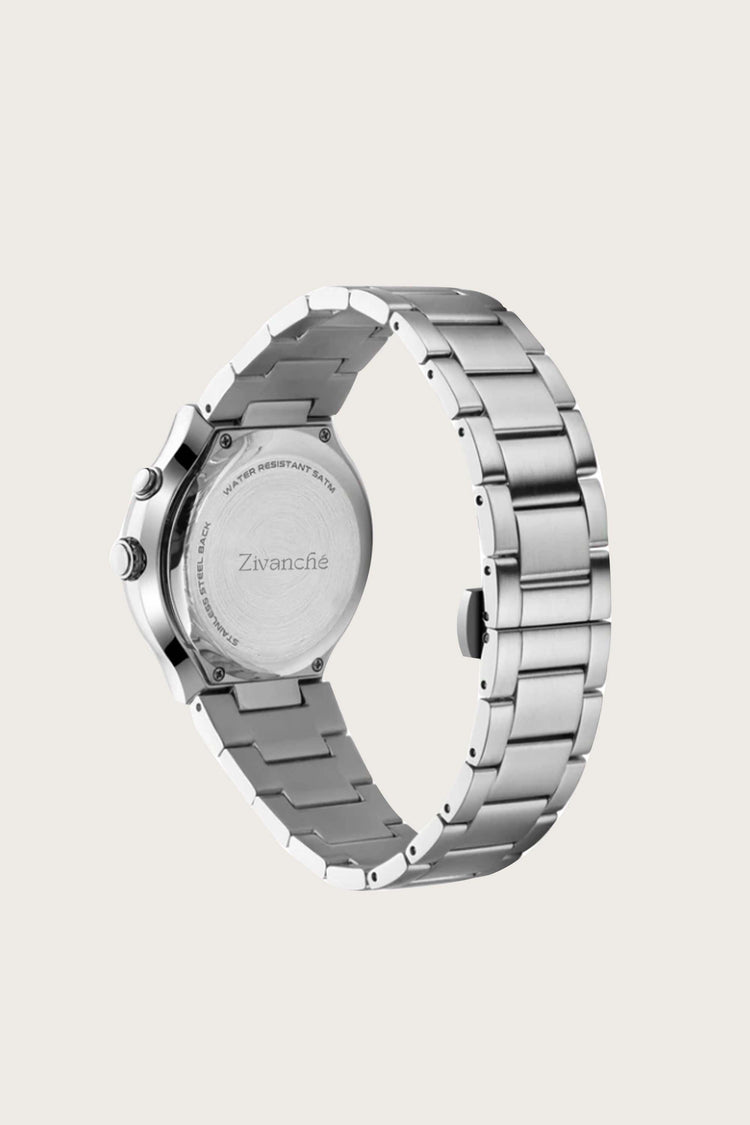 Spin Dial | Silver Black Automatic Watch