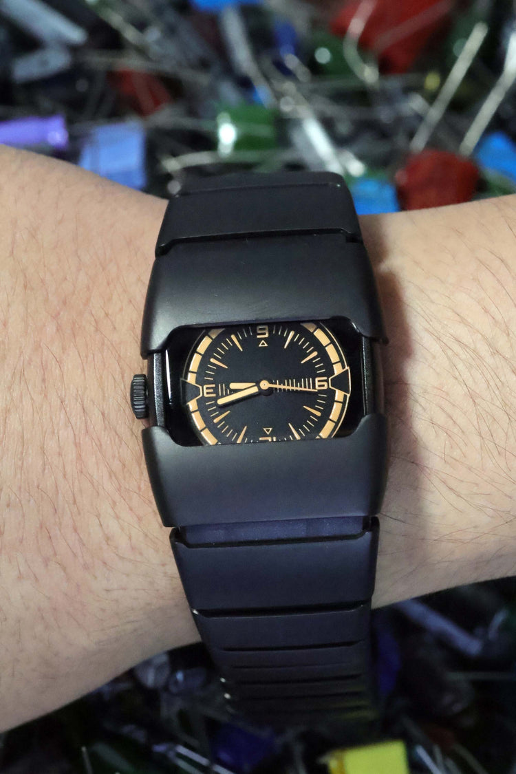 Lumin | Black Peach Dial Watch