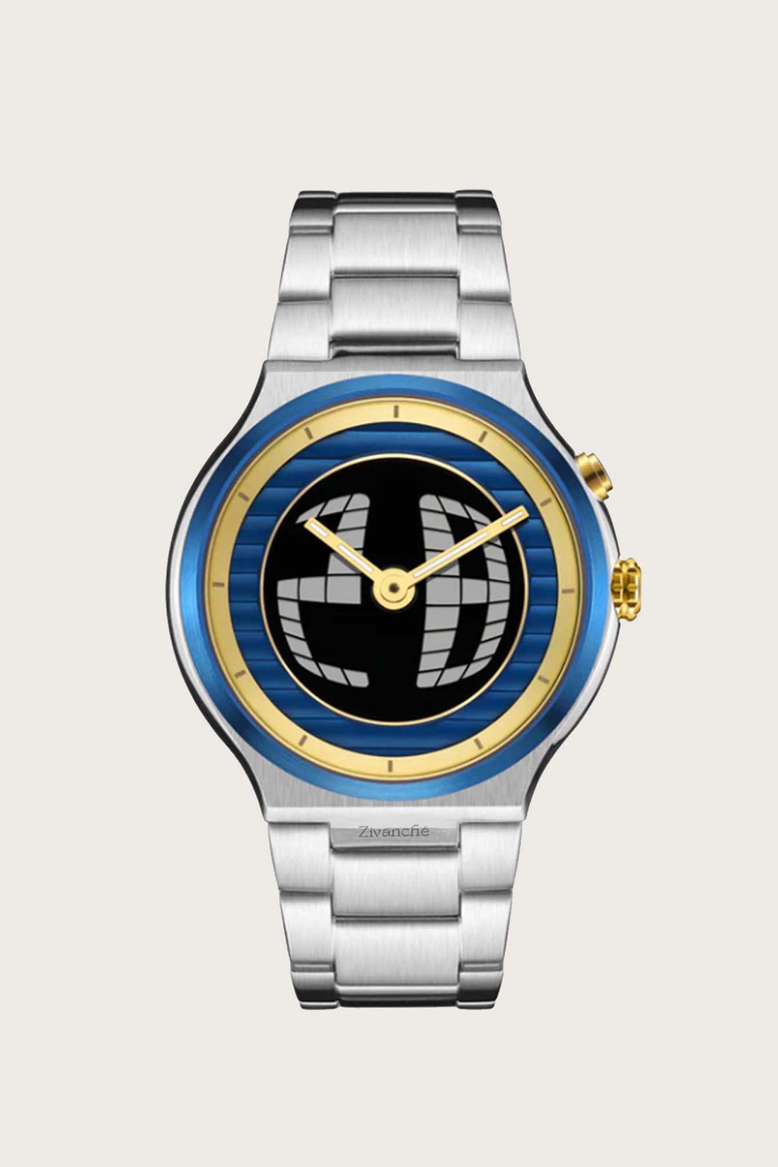 Spin Dial | Silver Blue Automatic Watch
