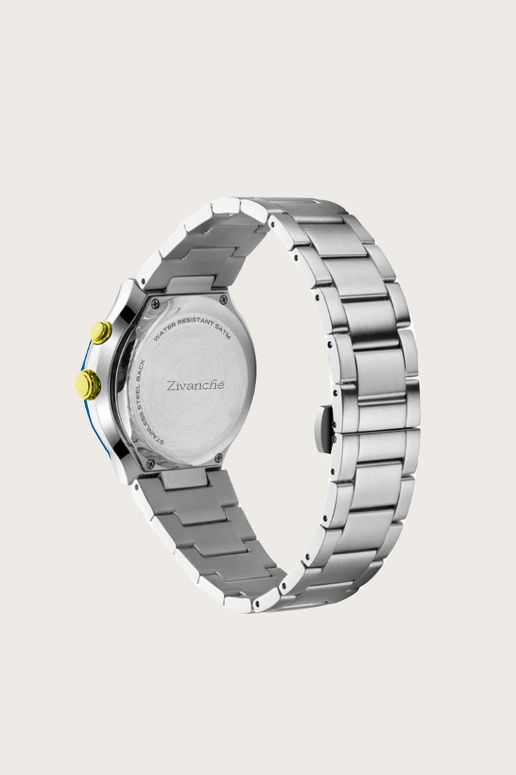 Spin Dial | Silver Blue Automatic Watch