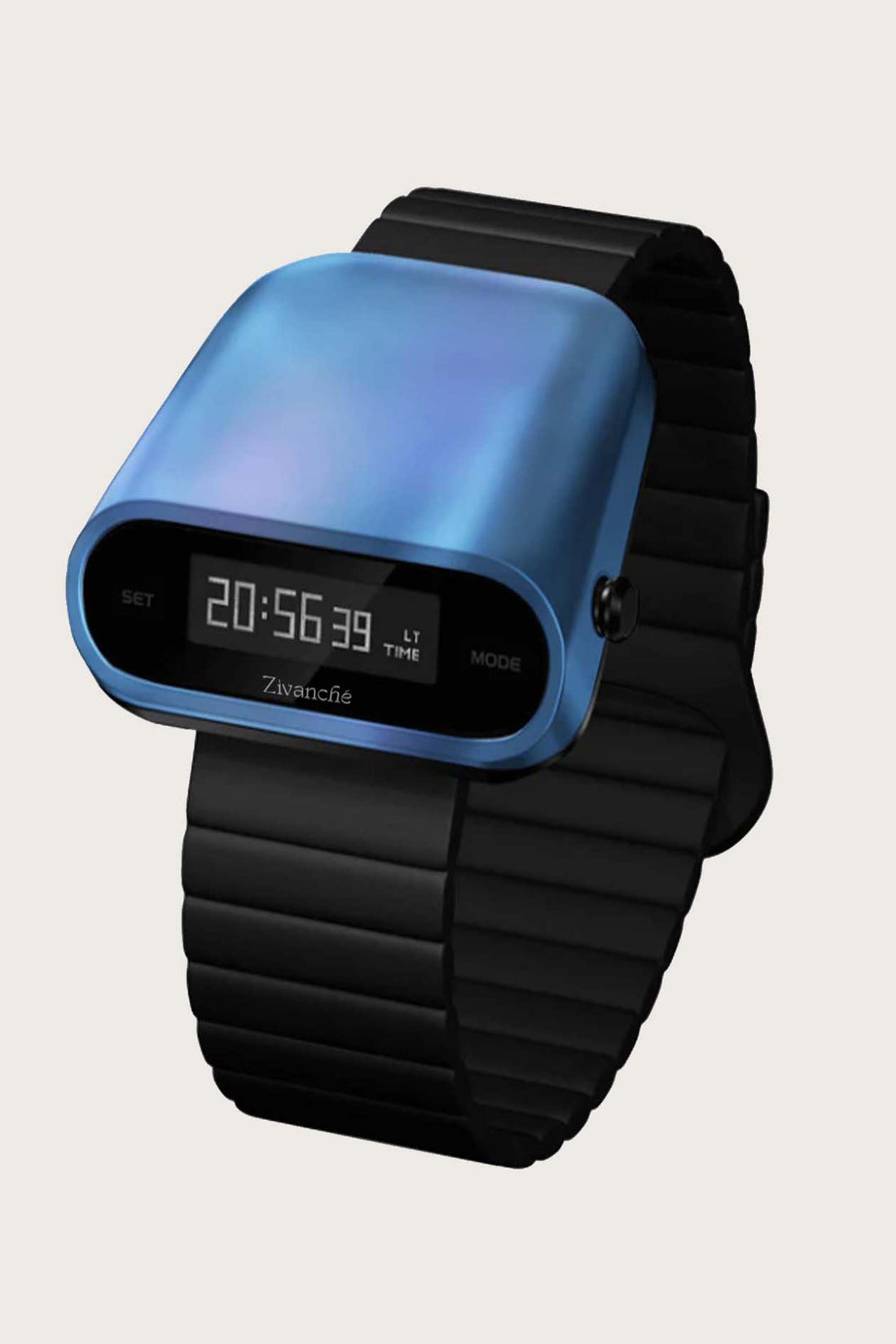 Titanium Blue | Black Blue Digital Watch