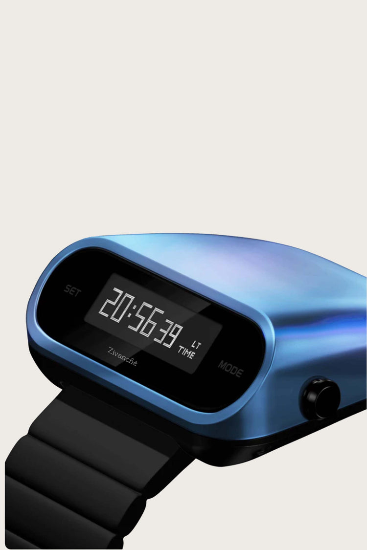 Titanium Blue | Black Blue Digital Watch