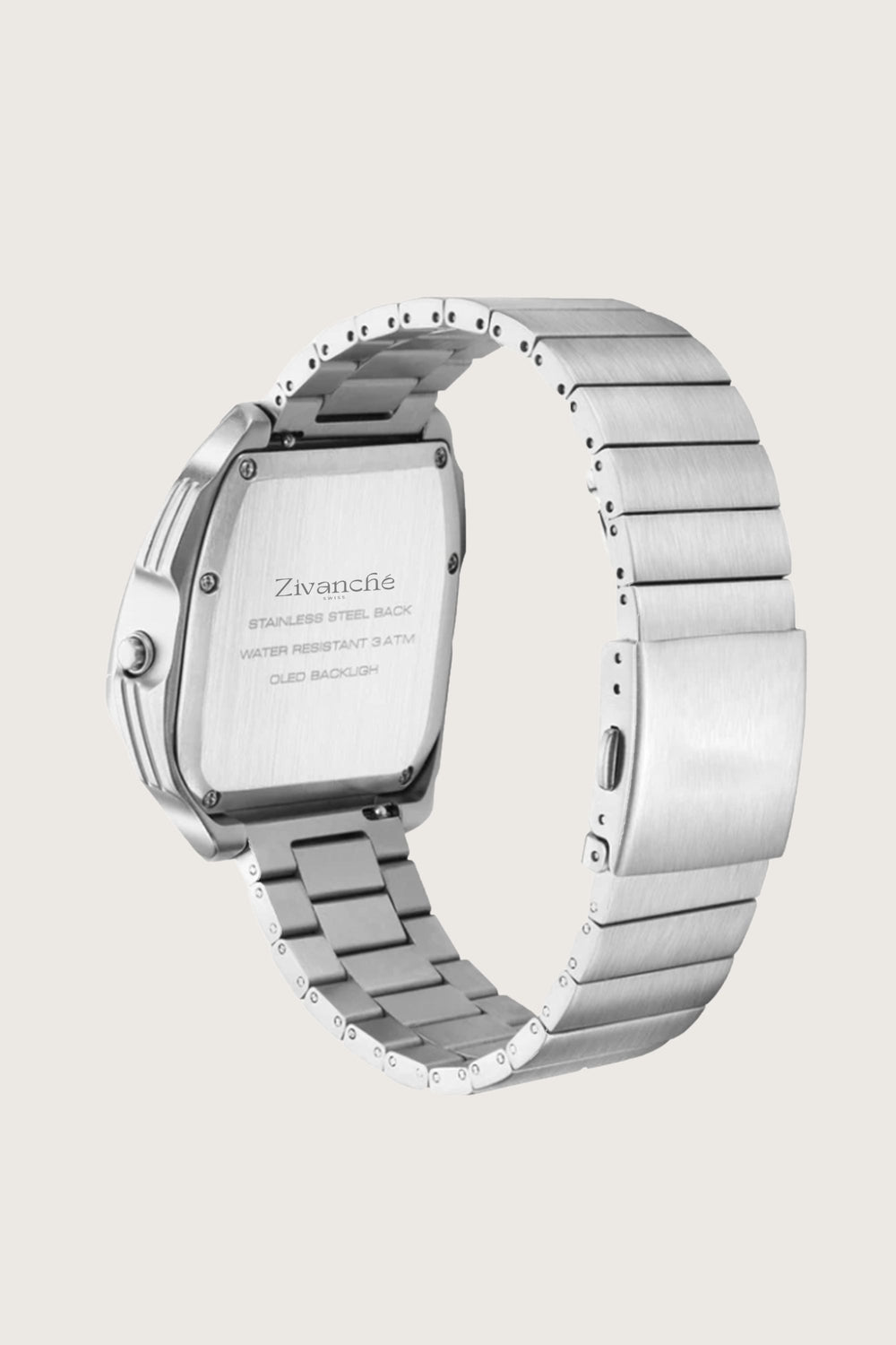 Luxe Rock | Silver Red Digital Watch