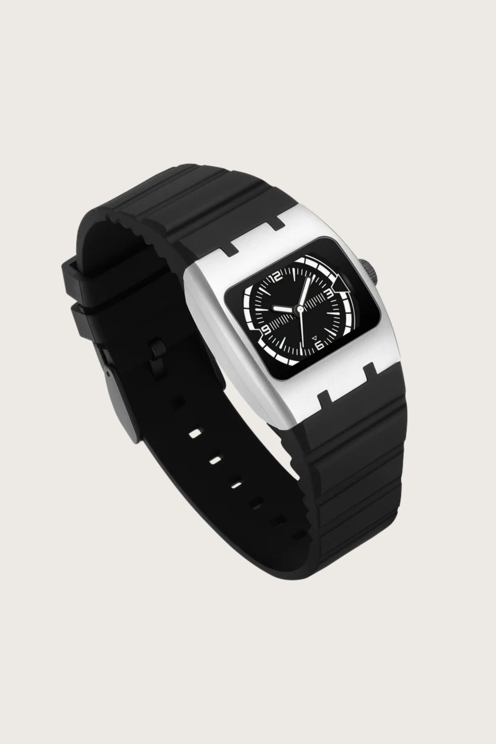 Armor Grid | Black White Dial Watch