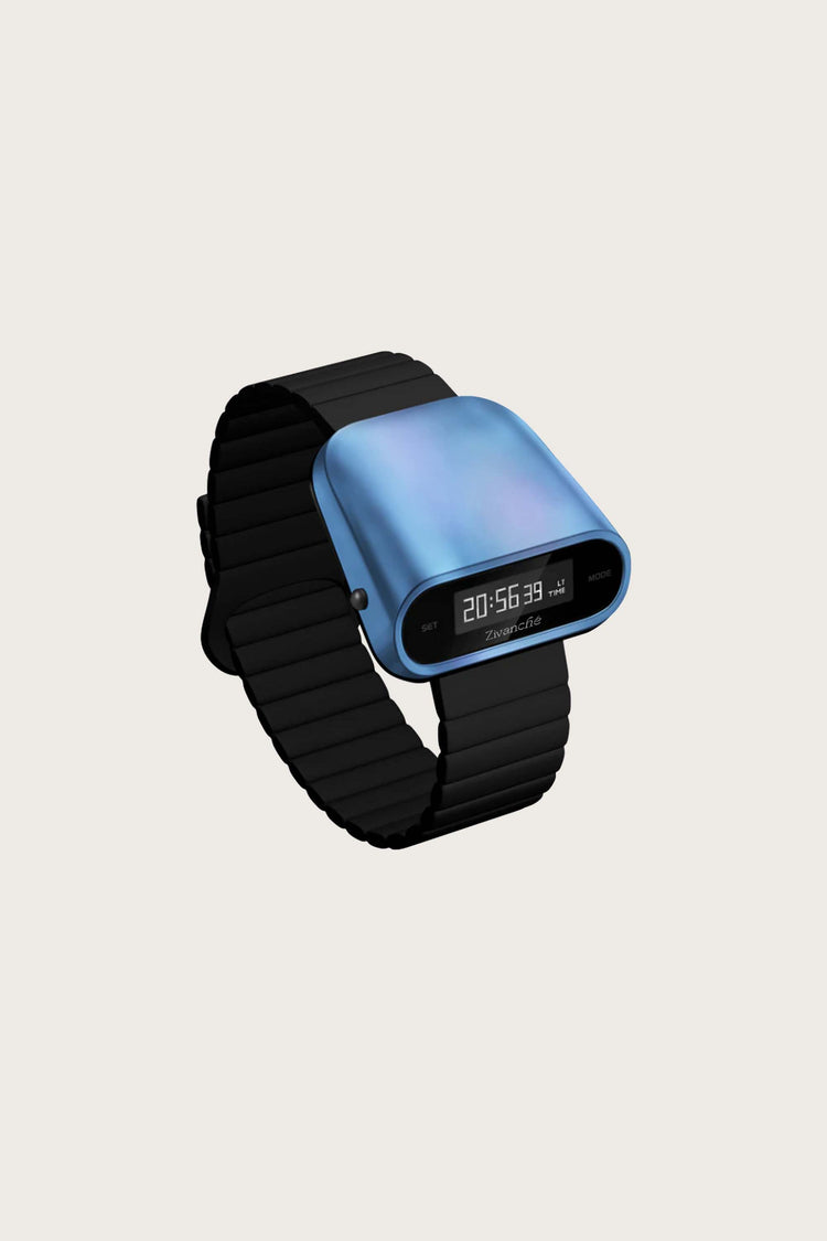 Titanium Blue | Black Blue Digital Watch