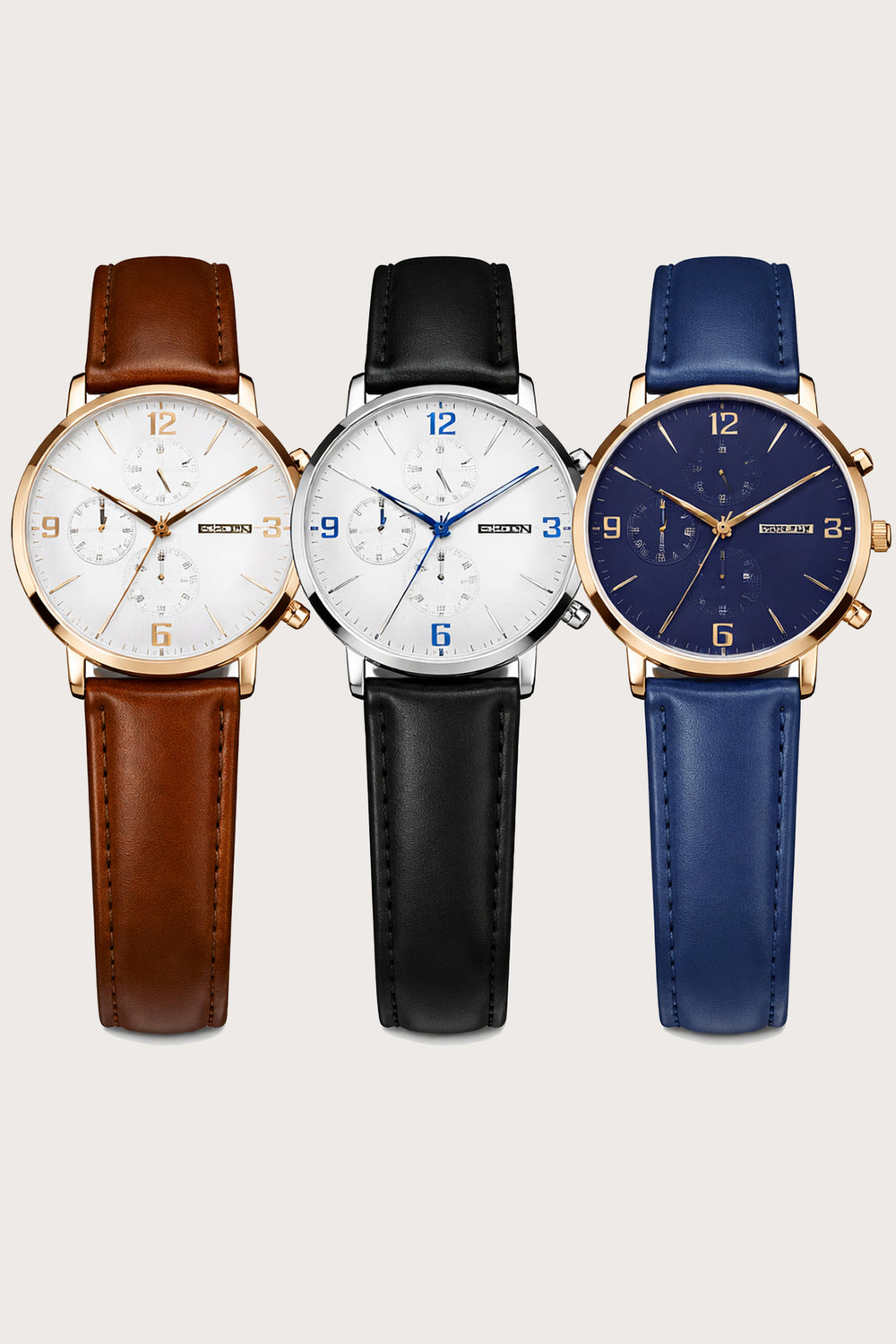 Heritage Timer | Black White Quartz Movement Watch