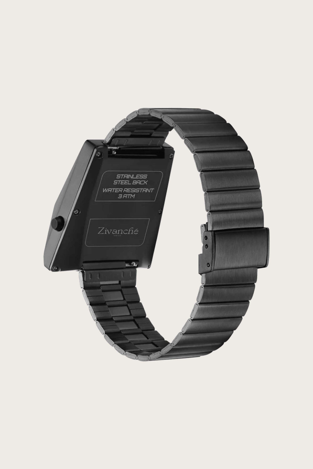 Cyber Watch | Metallic Grey Digital Watch - (40342605)