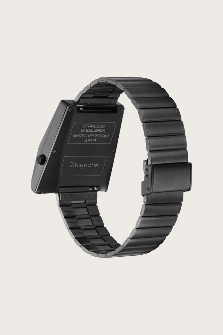 Cyber Watch | Metallic Grey Digital Watch - (40342605)