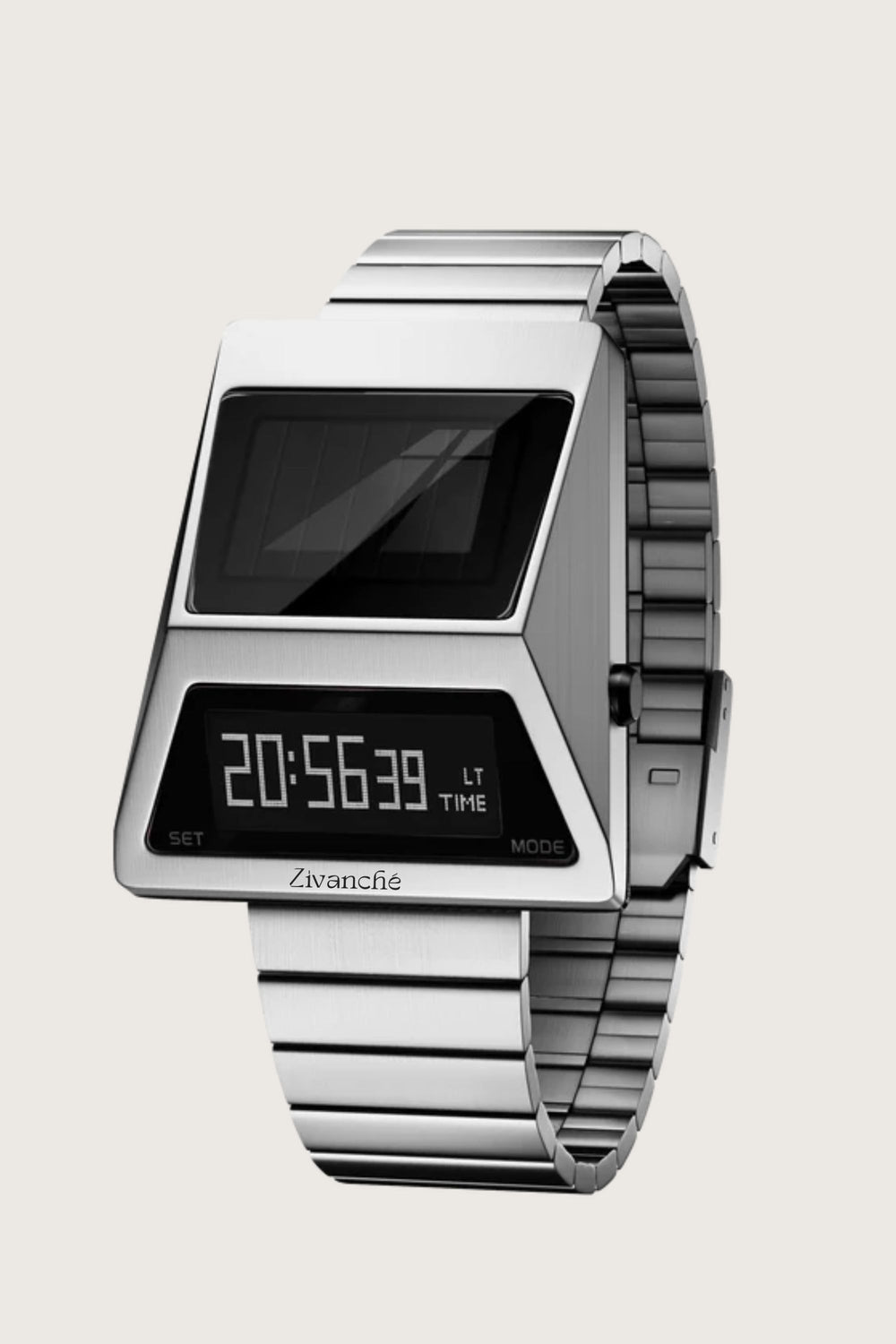 Moon Rover | Metallic Silver Digital watch