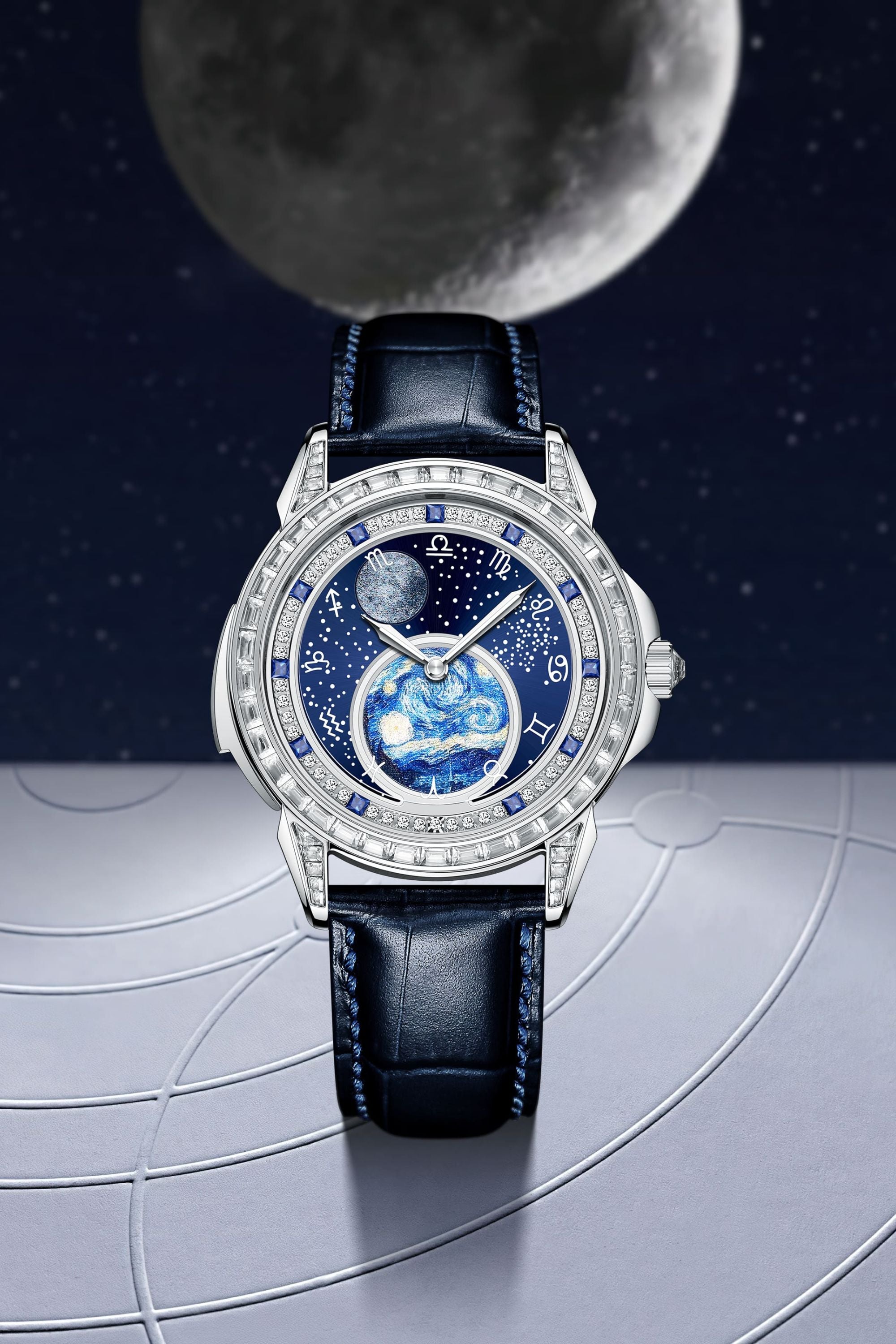 Zodiac Universe | Blue Silver Automatic Watch (ZIVROZOUNIBLU0127