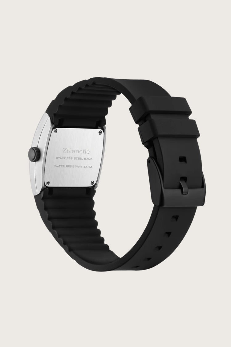 Armor Grid | Black White Dial Watch