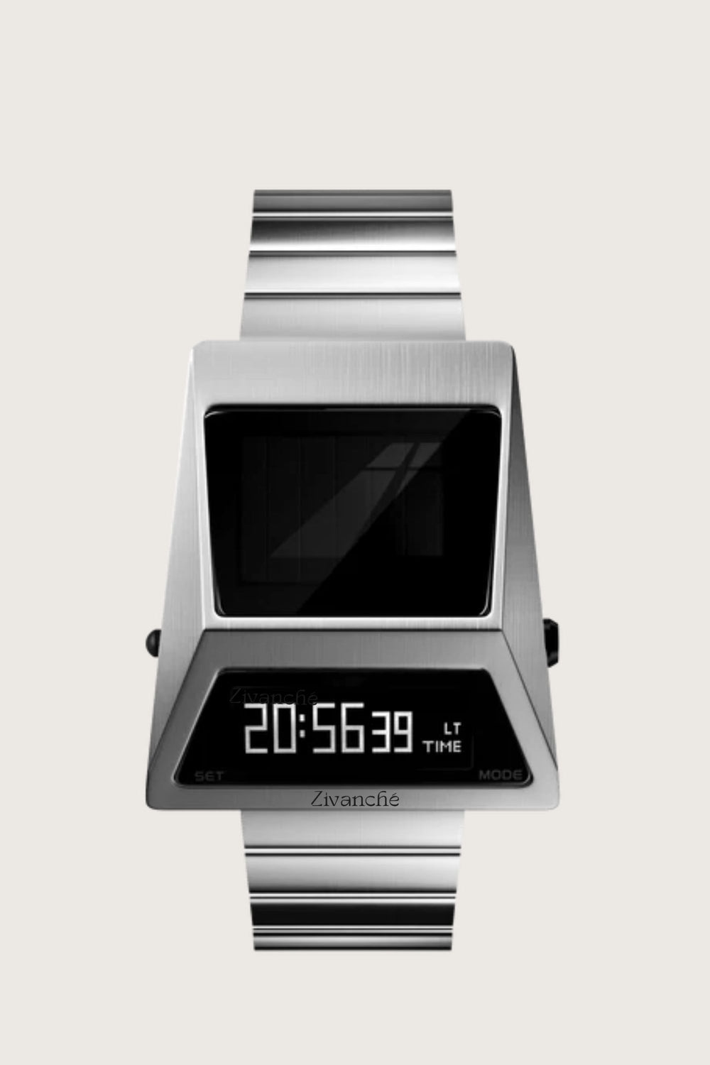 Moon Rover | Metallic Silver Digital watch