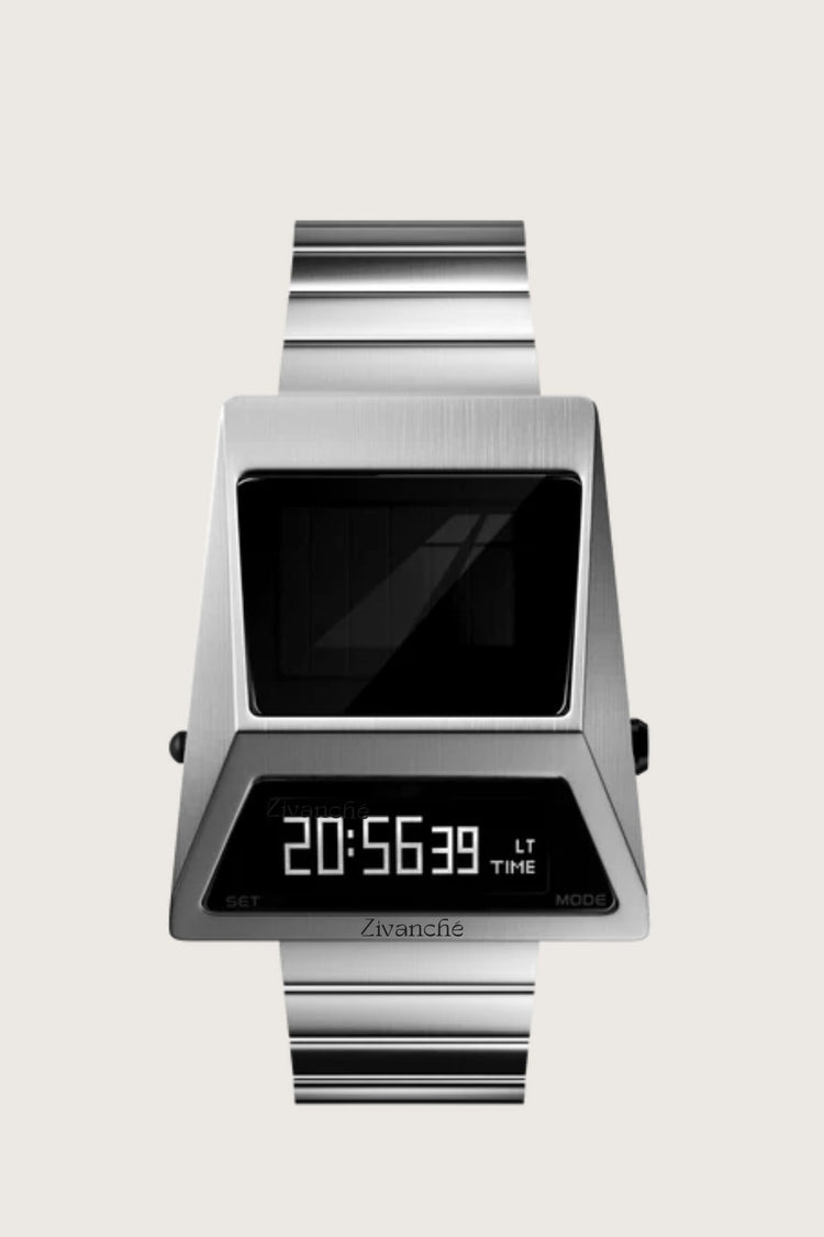 Moon Rover | Metallic Silver Digital watch