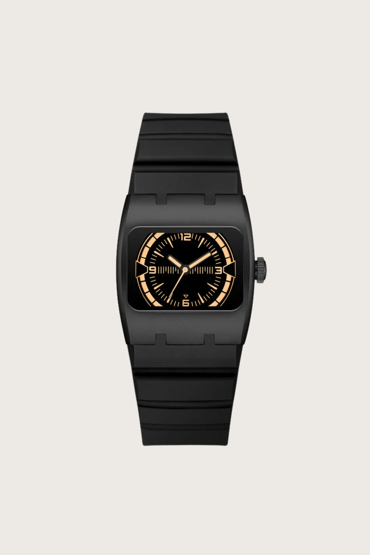 Armor Grid | Black Peach Dial Watch