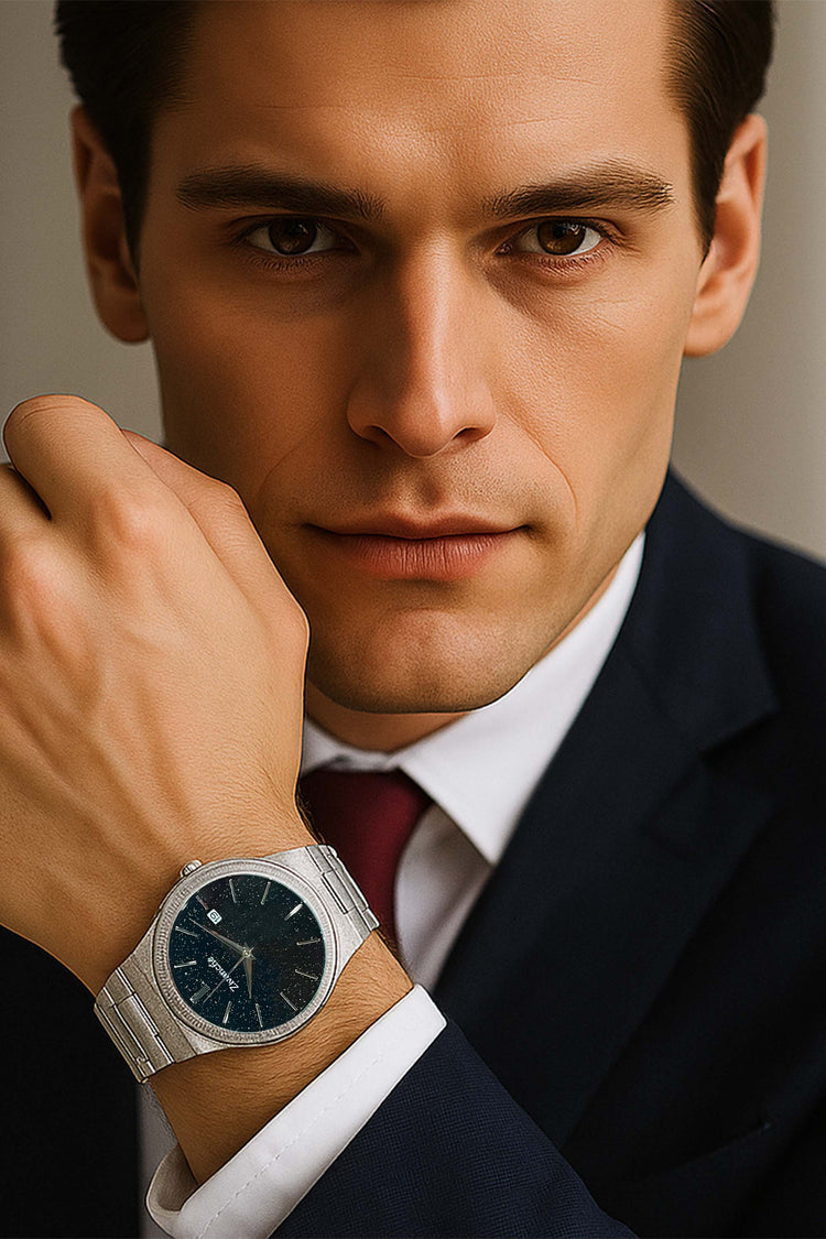Tiro | Silver Black Dial Luxury  Watch - (39907738)