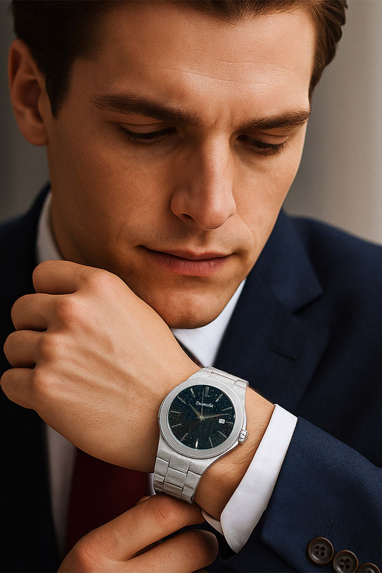 Tiro | Silver Black Dial Luxury  Watch - (39907738)
