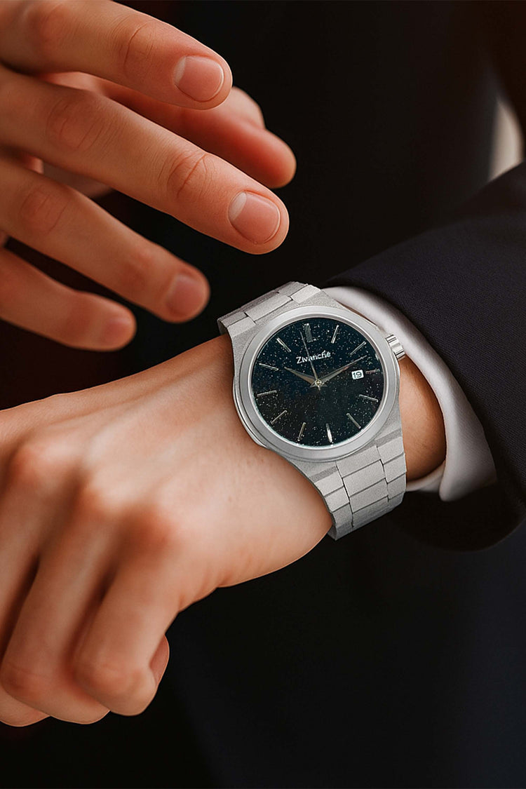 Tiro | Silver Black Dial Luxury  Watch - (39907738)