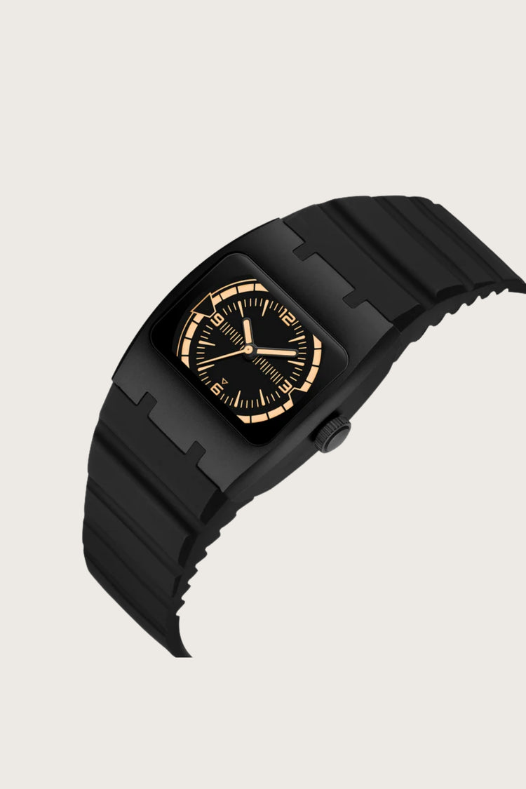 Armor Grid | Black Peach Dial Watch