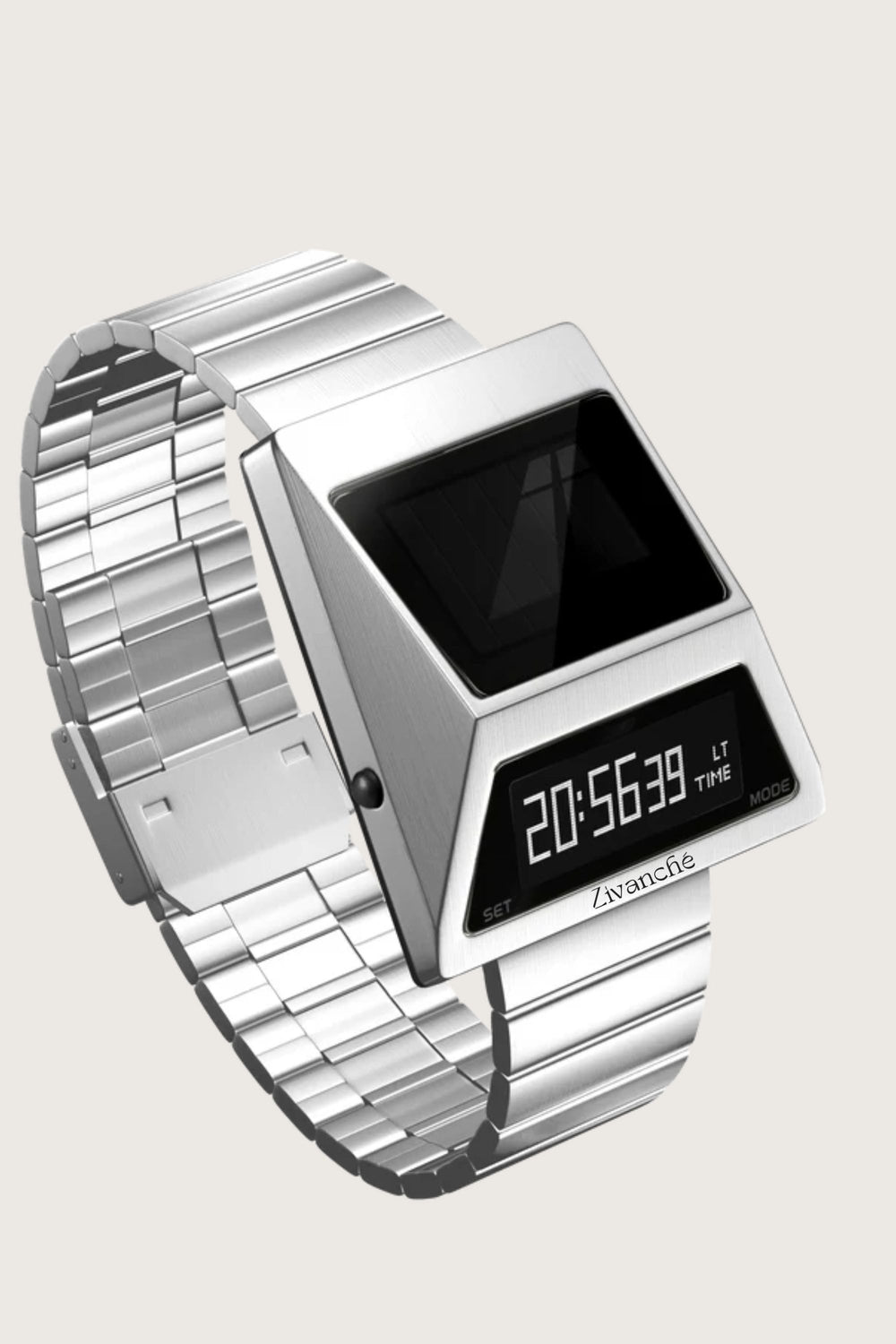 Moon Rover | Metallic Silver Digital watch