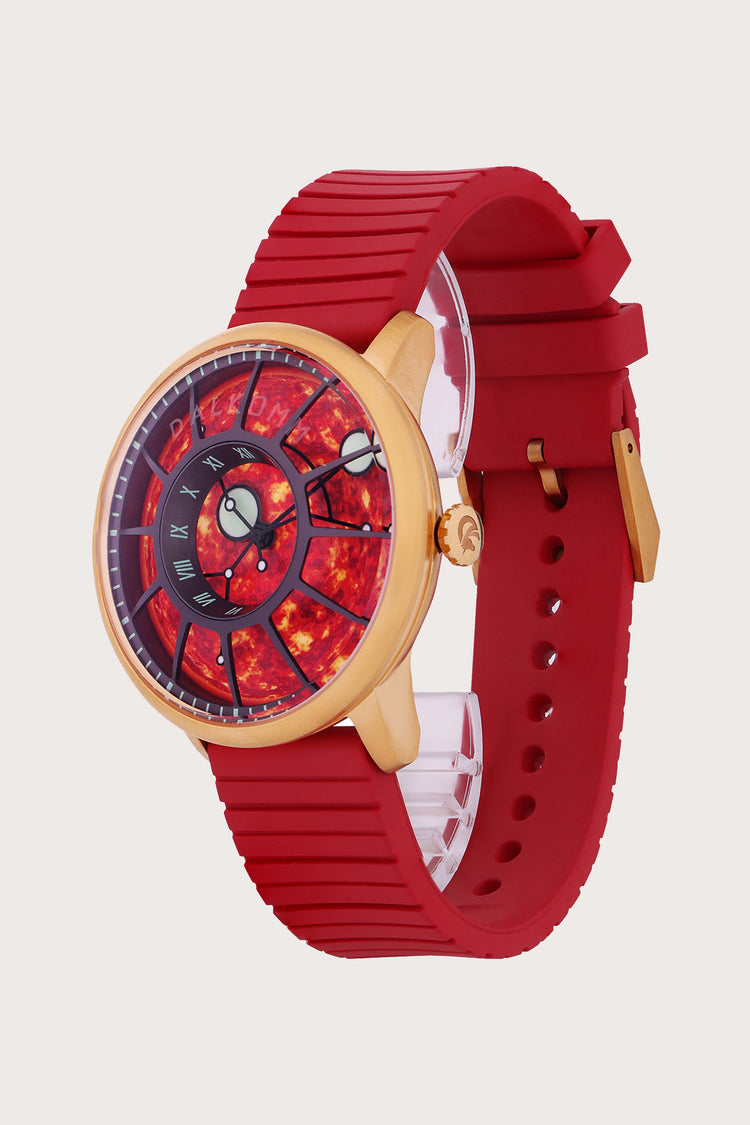 DALKOMM | RED  MOVEMENT WATCH - (40342606)