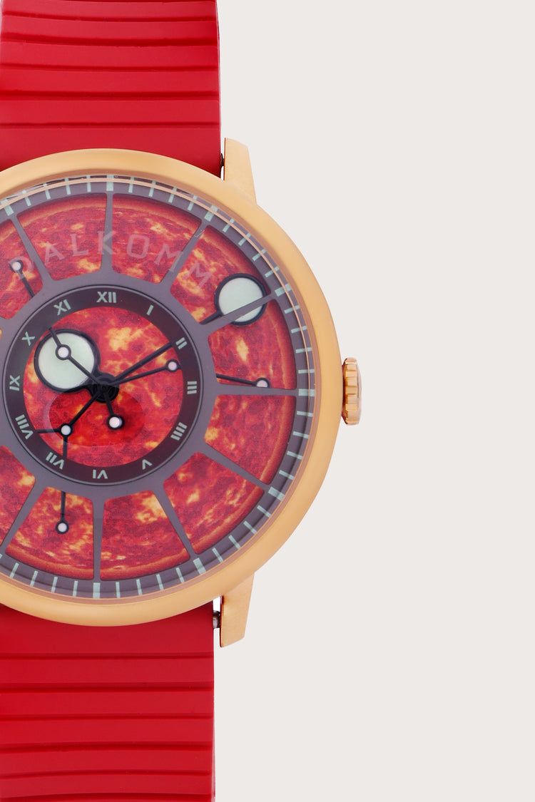 DALKOMM | RED  MOVEMENT WATCH - (40342606)