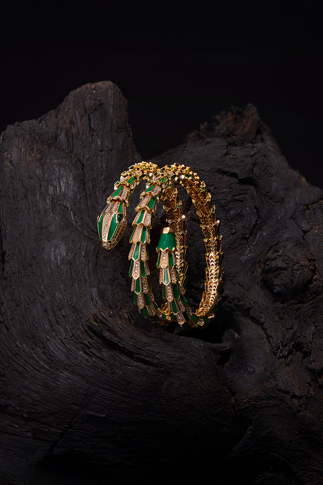 Golden Green Serpenti Bracelet