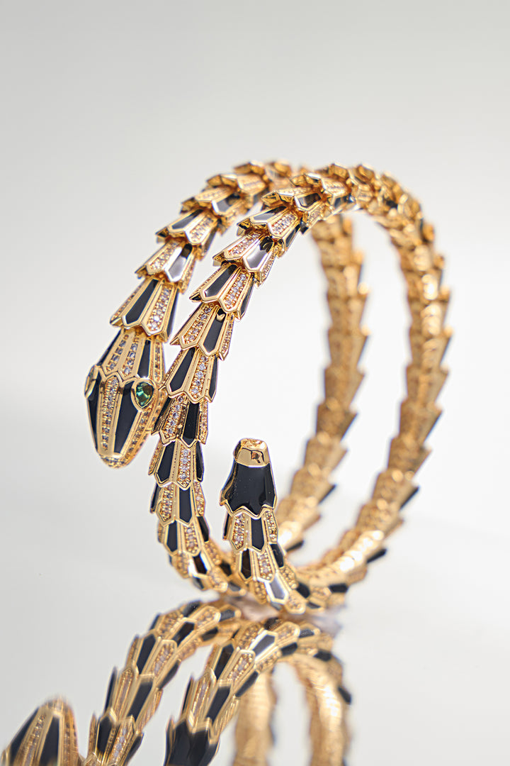 Golden Black Serpenti Bracelet