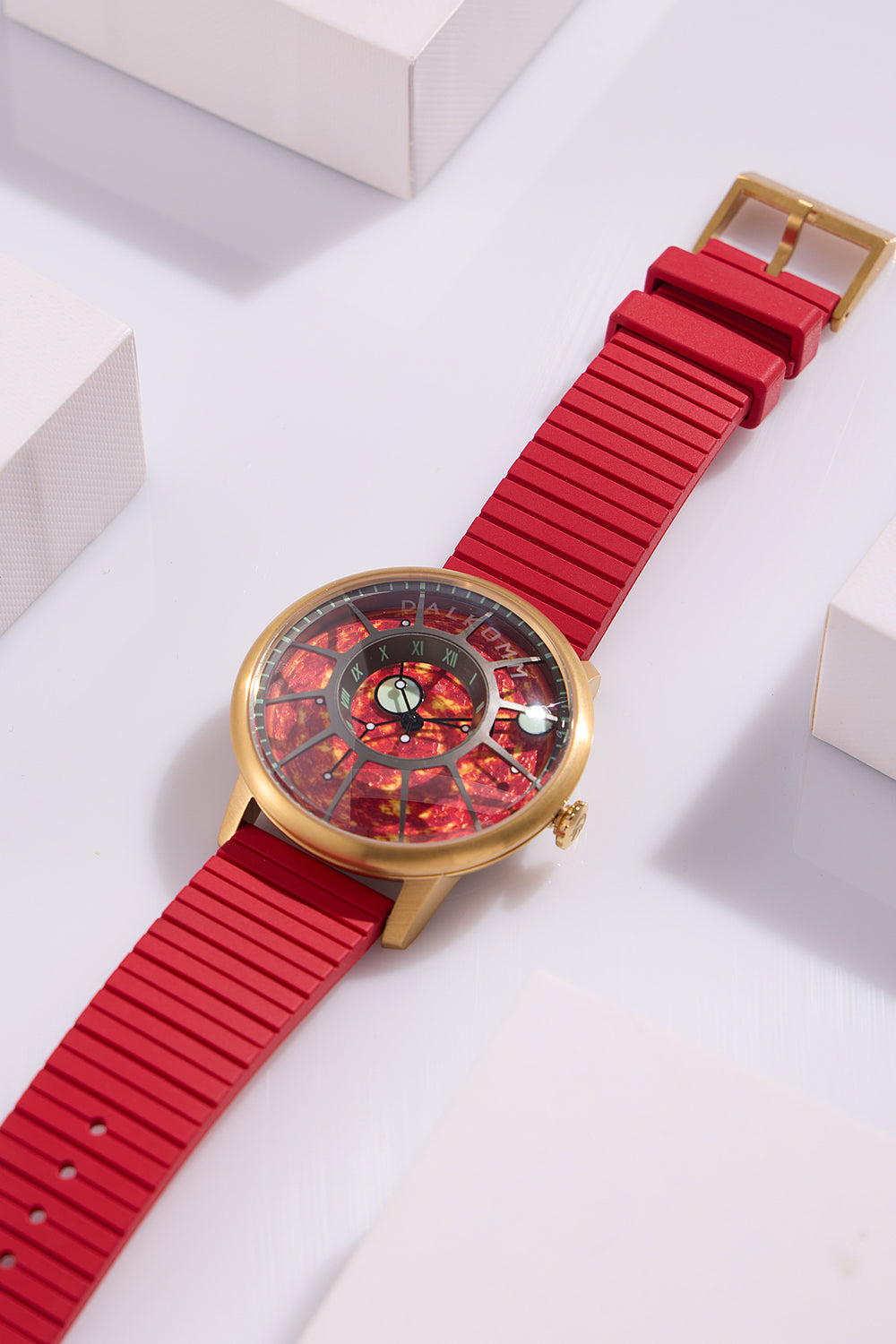 DALKOMM | RED  MOVEMENT WATCH - (40342606)