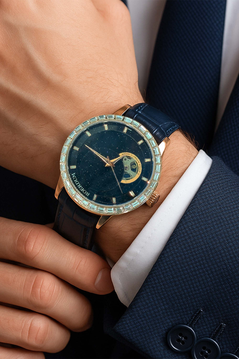 Space Moon | Blue Automatic Watch | A Roerdum Edition Watch (39907737)