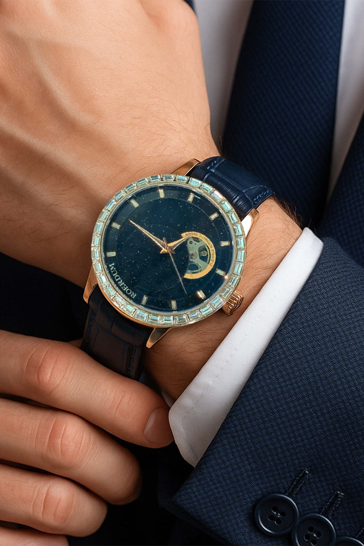 Space Moon | Blue Automatic Watch | A Roerdum Edition Watch (39907737)