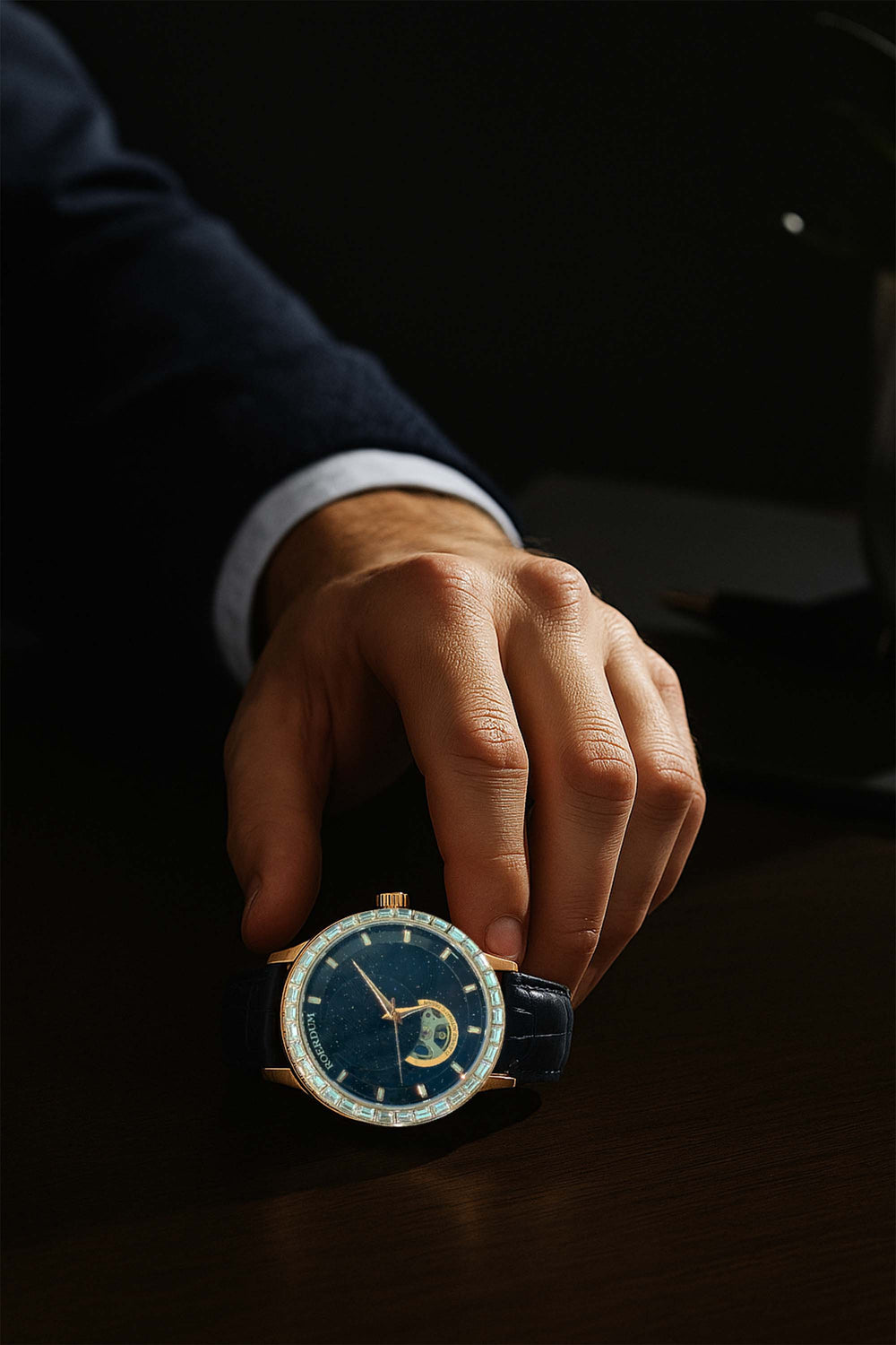 Space Moon | Blue Automatic Watch | A Roerdum Edition Watch (39907737)