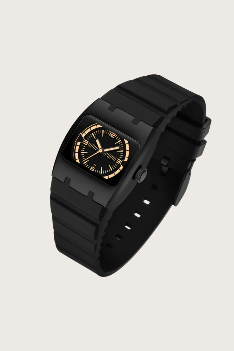 Armor Grid | Black Peach Dial Watch
