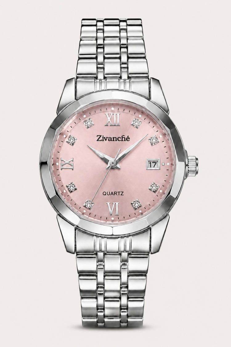 Stellar Grace Silver Pink Quartz Edition Watch (44580762)