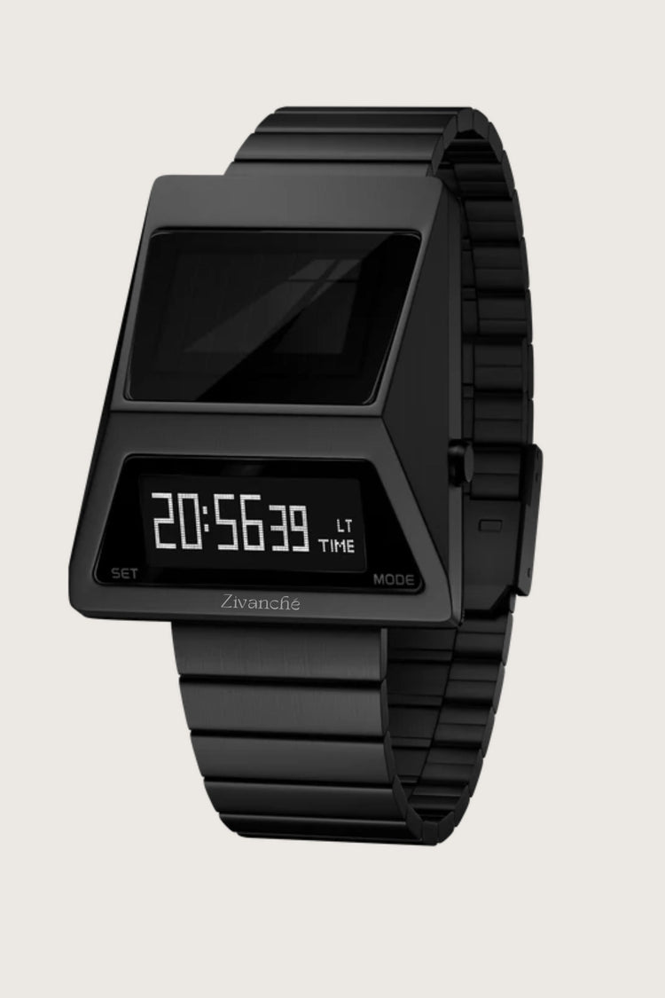 Moon Rover | Metallic Black Digital watch