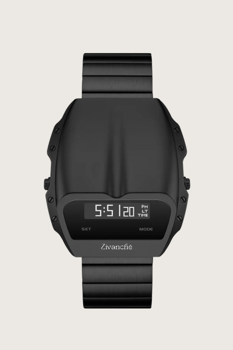 Luxe Rock | Black Digital Watch