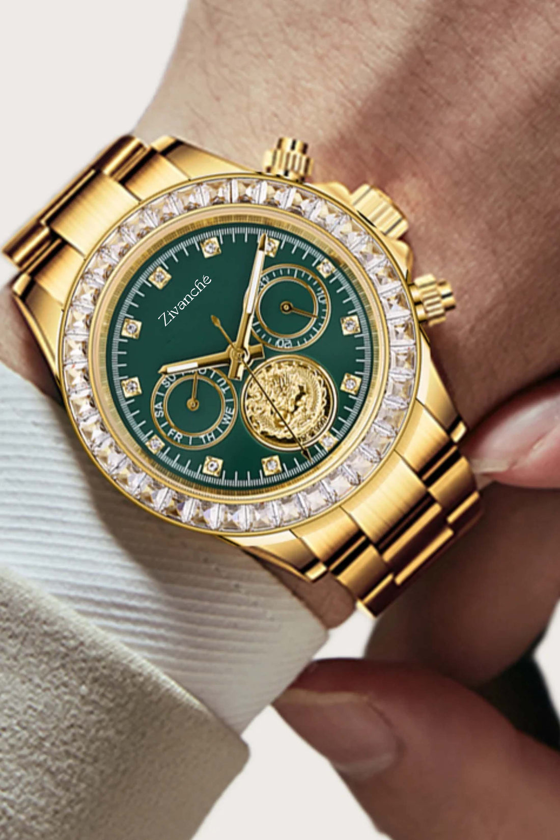 Chronoswissor | Golden Green Fully Automatic Watch| A Roerdum Edition (43014173)