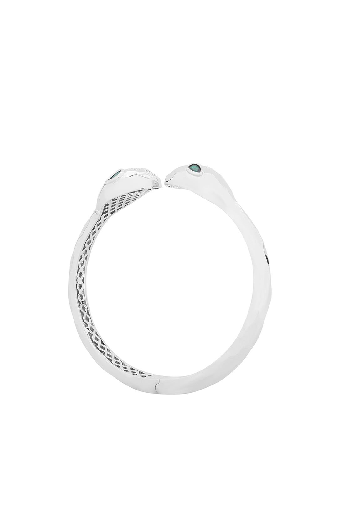 Silver Green Serpenti Bracelet